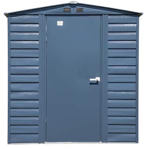6 ft. x 7 ft. Blue Metal Storage Shed With Gable Style Roof 39 Sq. Ft.