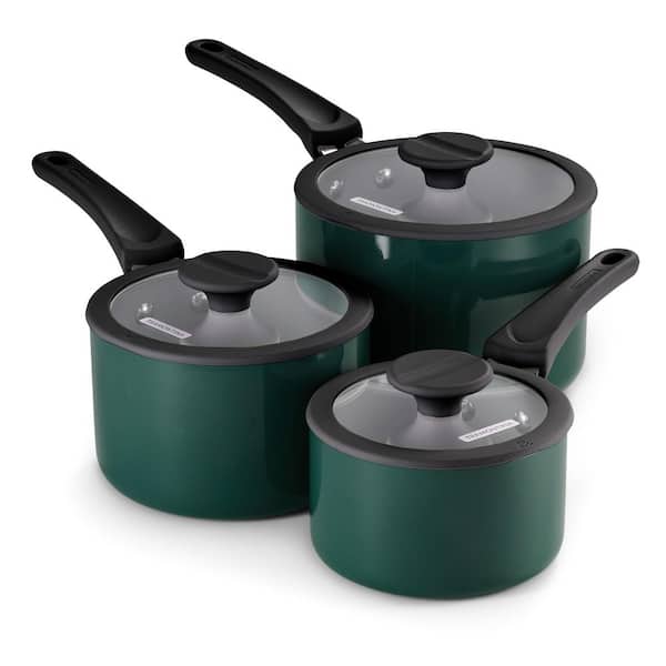 6-Piece Nesting Ceramic Nonstick Aluminum Cookware Set