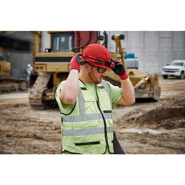 Milwaukee - BOLT Yellow Type 1 Class E Front Brim Non-Vented Hard Hat with 4 Point Ratcheting Suspension