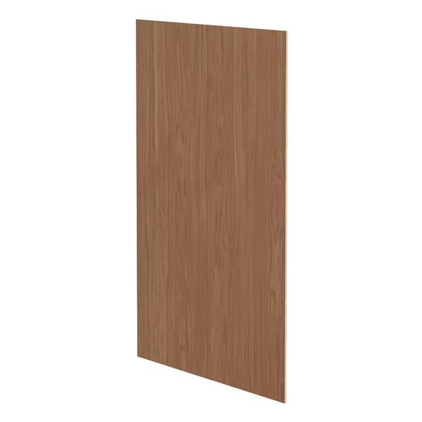 Sinclair 23.25 in. W x 0.19 in. D x 34.5 in. H Base Flush End Panel in Shaker Saddle Oak