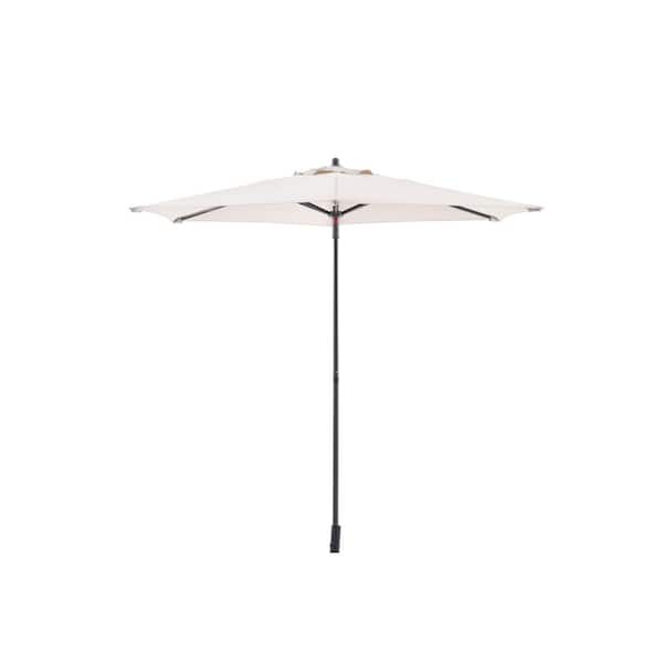 7.5 ft. Steel Market Outdoor Patio Umbrella in Putty Beige