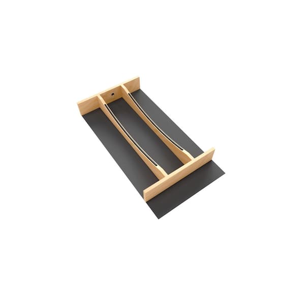Craftsman Collection 10-1/4 in. X 19-1/2 in. Solid Maple Utensil Drawer Insert with Black Accents