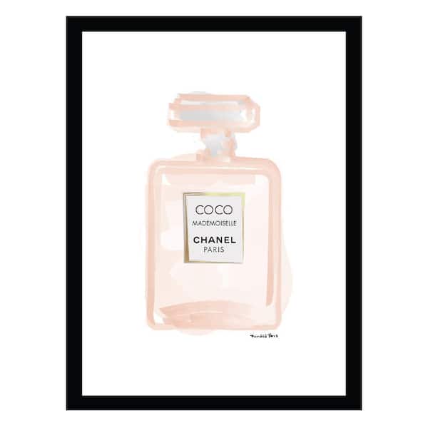 VENICE BEACH Collections Fashion Glam Perfume Bottle Drawing by Fairchild Paris Framed Graphic Print Abstract Poster Art Print 18 in. x 14 in.