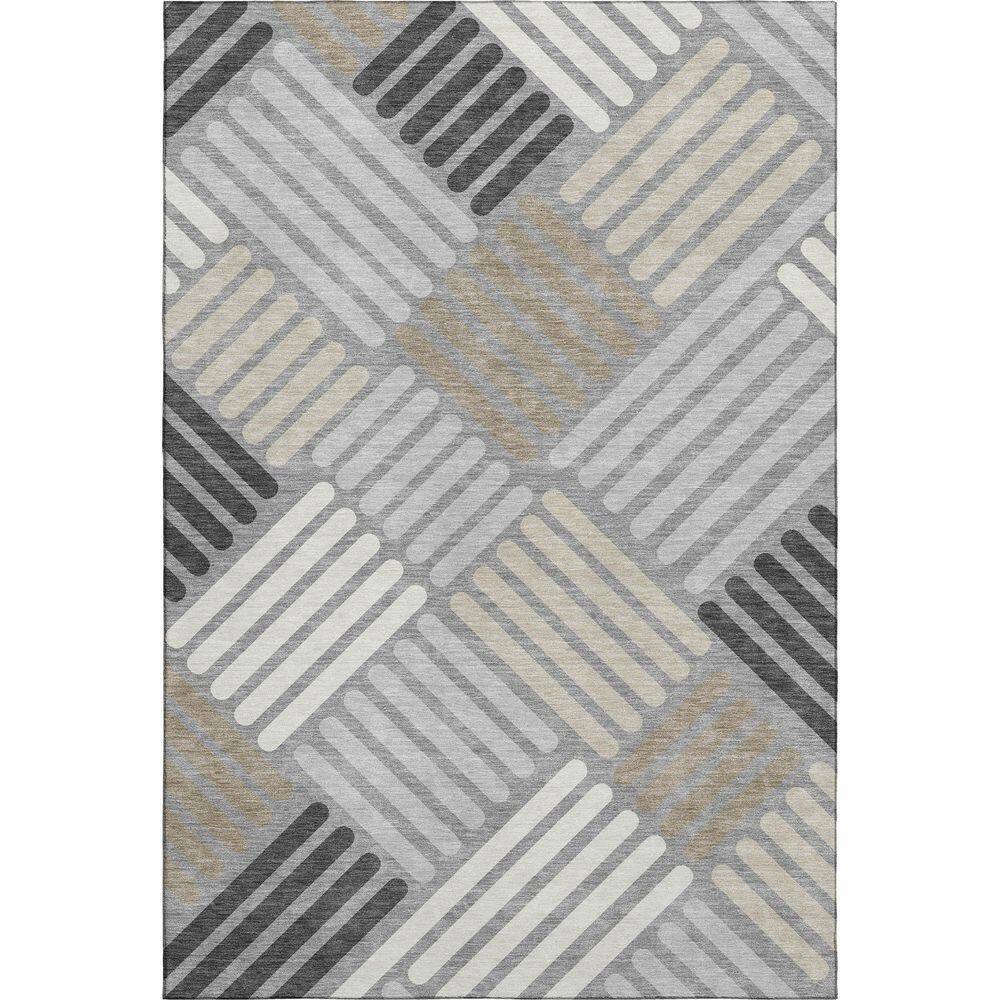 Mayfield Premium Machine Washable Abstract AMF2339 Gray 5 ft. x 7 ft. 6 in. Area Rug price history on PriceWatchPro