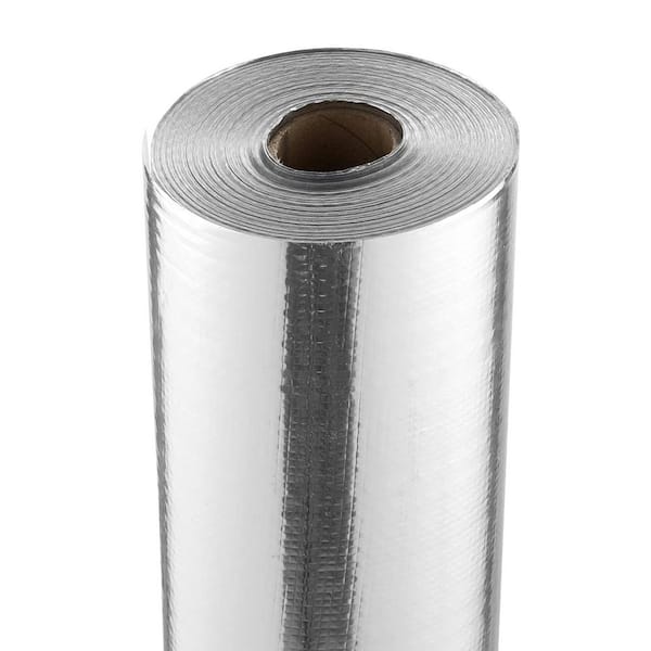 Double Reflective Insulation Roll, Woven Fabric, 6.5 Mil. 48 in. x 250 ft. Radiant Barrier, 1 Pack, for Window RV Roof