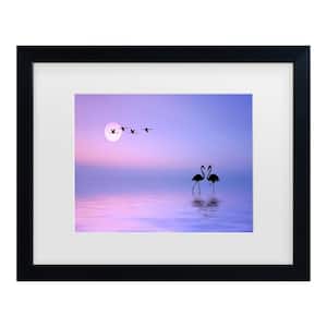 Bess Hamiti Flying Flamingo Matted Framed Photography Wall Art 13 in. x 16 in.