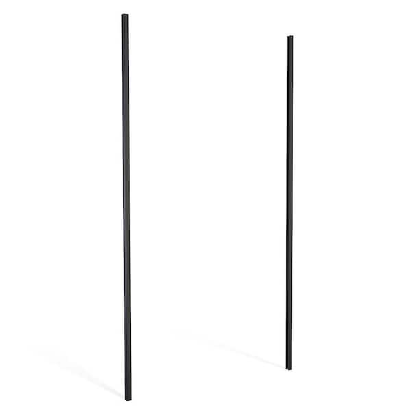PEAK 72 in. H Black Aluminum Screen Frame Kit for Aluminum or Steel Decorative Privacy Screen Panels
