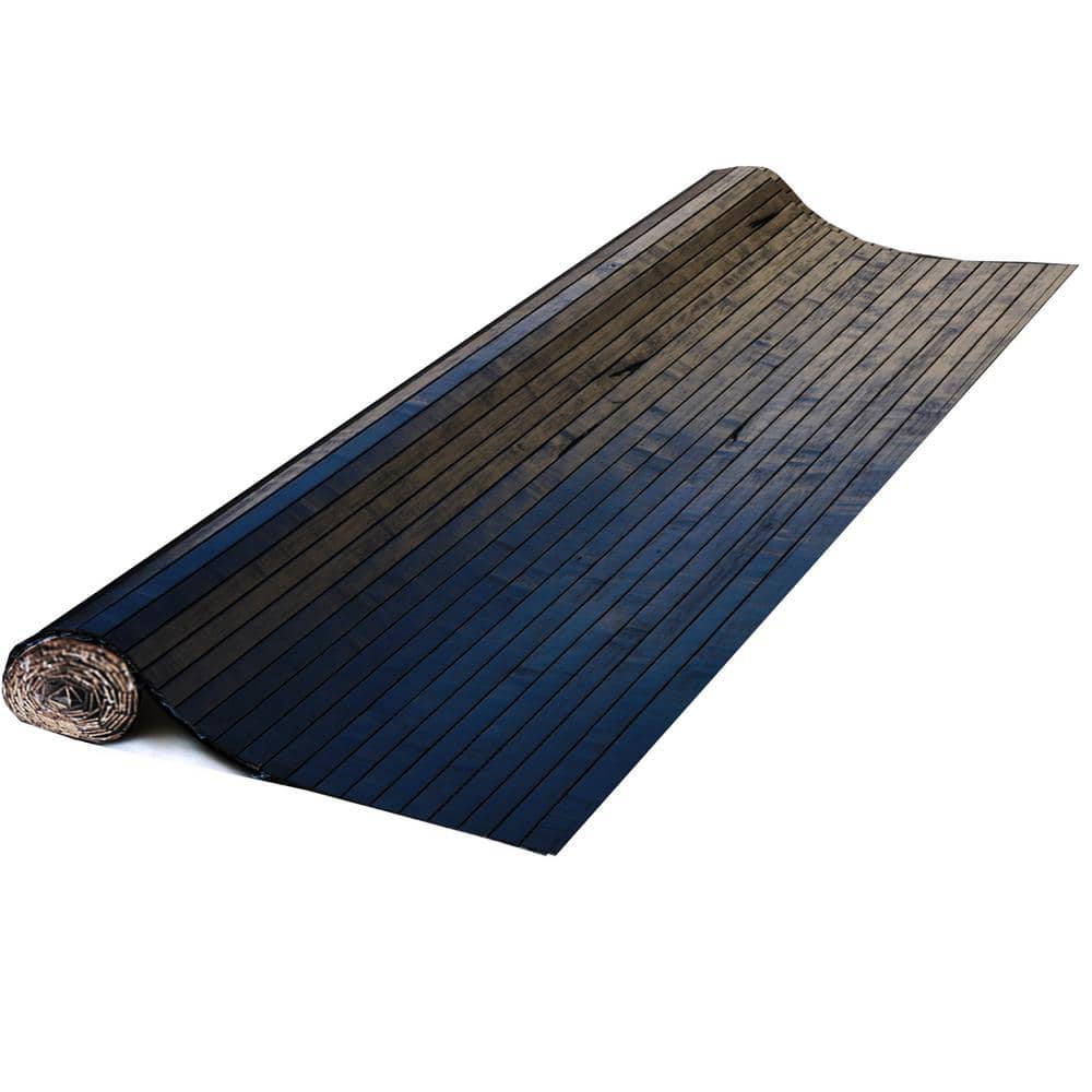 Ebony Textured Bamboo Wall Paneling Decor, 48x96 inches