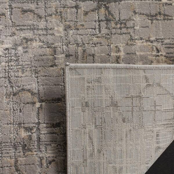 6'7 x 9' Grey Safavieh Meadow Collection MDW171F Modern Abstract Area Rug 6'7 x 9' Grey Safavieh Meadow Collection MDW171F Modern Abstract Area Rug