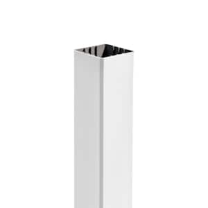 4 in. x 4 in. x 48 in. Classic White Composite Fence Post Sleeve