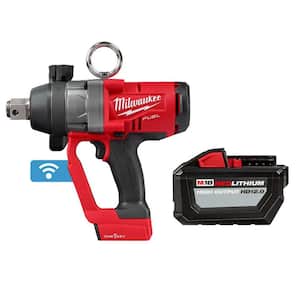 M18 FUEL ONE-KEY 18V Lithium-Ion Brushless Cordless 1 in. Impact Wrench with Friction Ring w/High Output 12.0Ah Battery