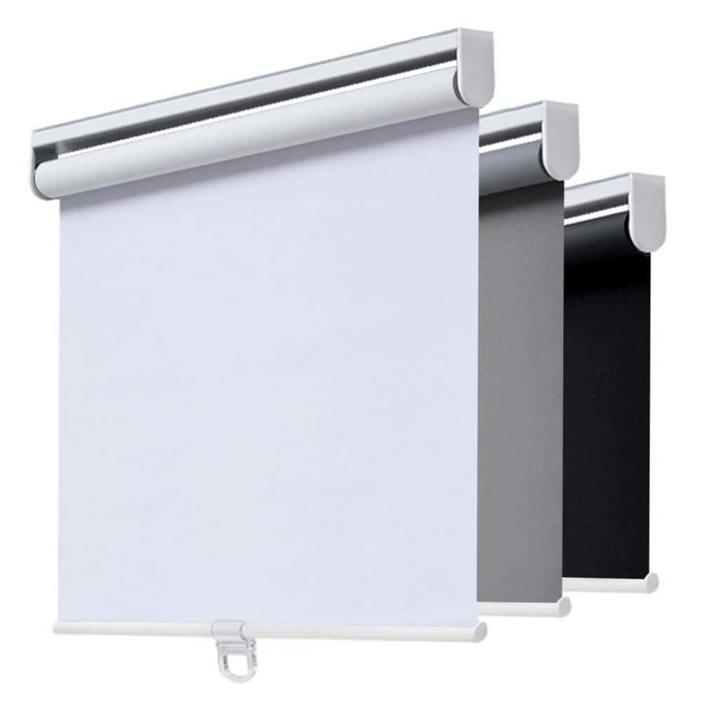 Cordless Blackout Roller Shade, Thermal Insulated, Easy Install, Polyester, Best for Kids, White, 32 in. W x 72 in. L price history on PriceWatchPro