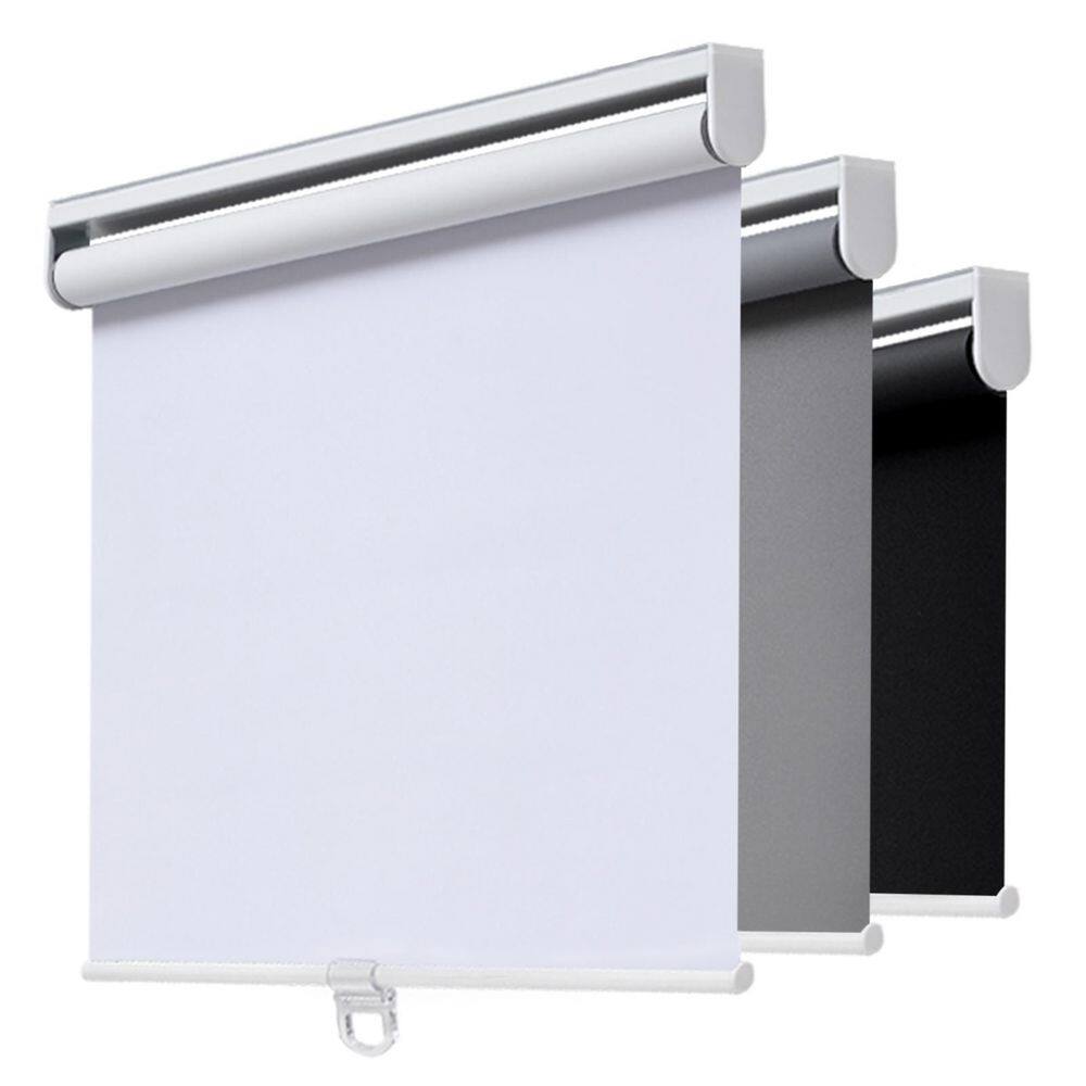 Cordless Blackout Roller Shade, Thermal Insulated, Easy Install, Polyester, Best for Kids, White, 76 in. W x 72 in. L price history on PriceWatchPro