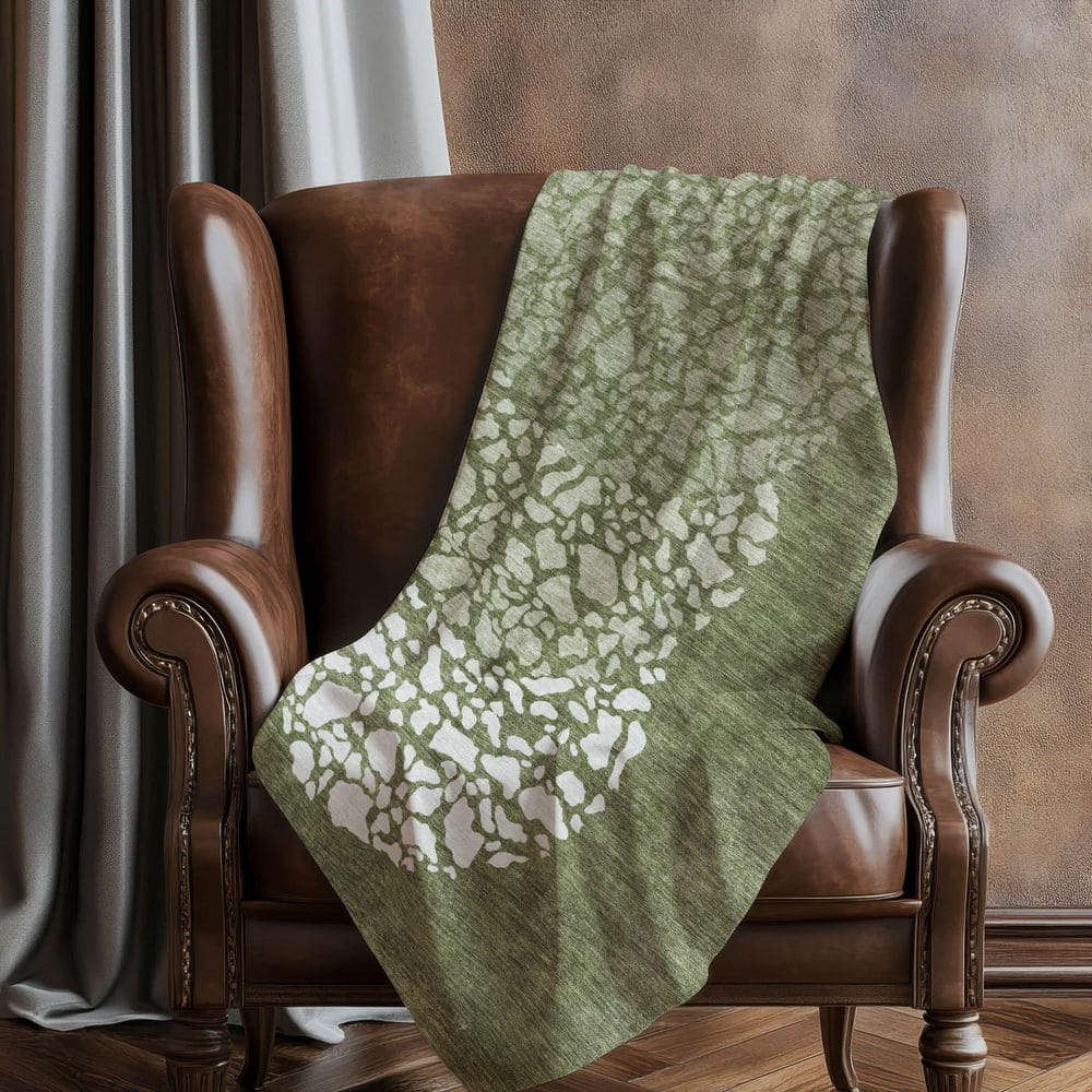 Premium Machine Washable ASB643 Olive 50 in. x 70 in. Sherpa Throw Blanket price history on PriceWatchPro