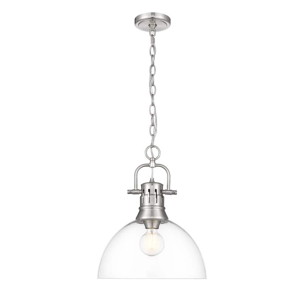 Duncan 100-Watt 1-Light Pewter Pendant Light with Glass Shade price history on PriceWatchPro