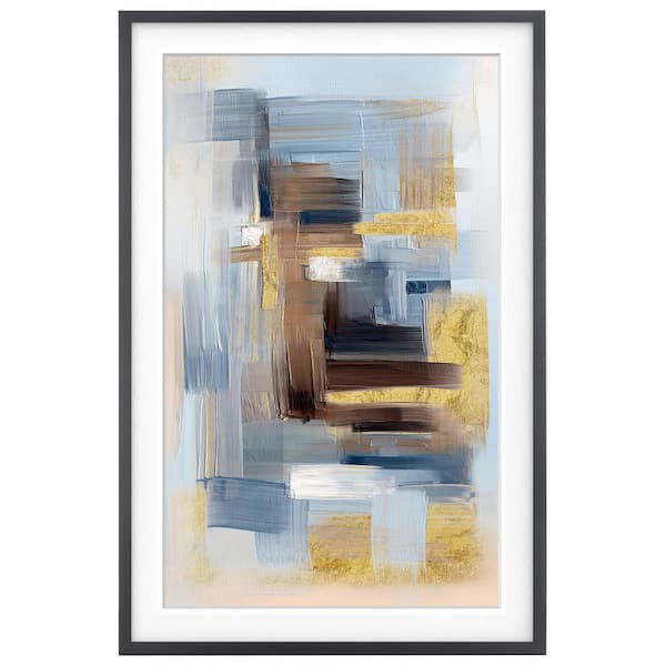 SAFAVIEH Harmony Framed Mixed Media Abstract Wall Art 36 in. x 24 in.