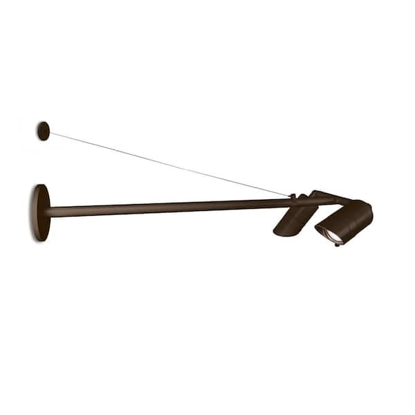 WAC Lighting Endurance 30-Watt 2-Light 6 in. to 48 in. Integrated LED Double Signage Light, 3000K in Bronze