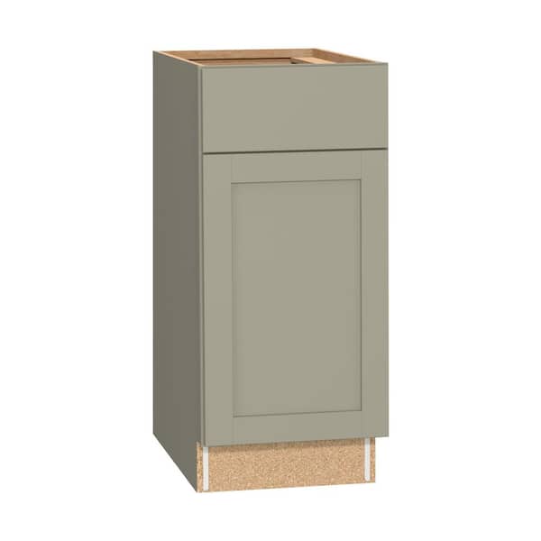 Westfield Dusk Gray Shaker Stock Assembled Base Kitchen Cabinet (15 in. W x 23.75 in. D x 35 in. H)