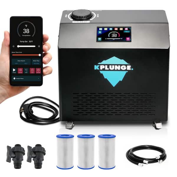 KPLUNGE Gale Cold Plunge Chiller and Heater 3/4 HP 1-Person 0 Jet