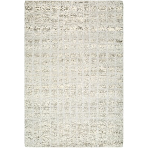 Divine Gray Global Solid Color 6 ft. x 9 ft. Area Rug