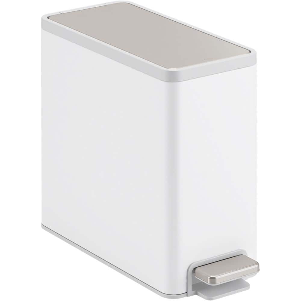 2.5 Gal. Stainless and White Slim Trash Can price history on PriceWatchPro