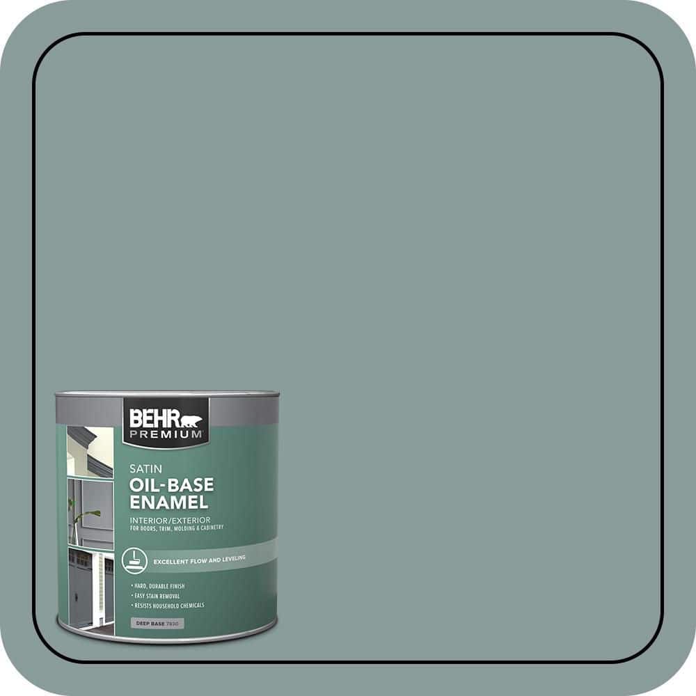 BEHR 1 qt. #HDC-AC-23 Provence Blue Oil-Based Satin Enamel