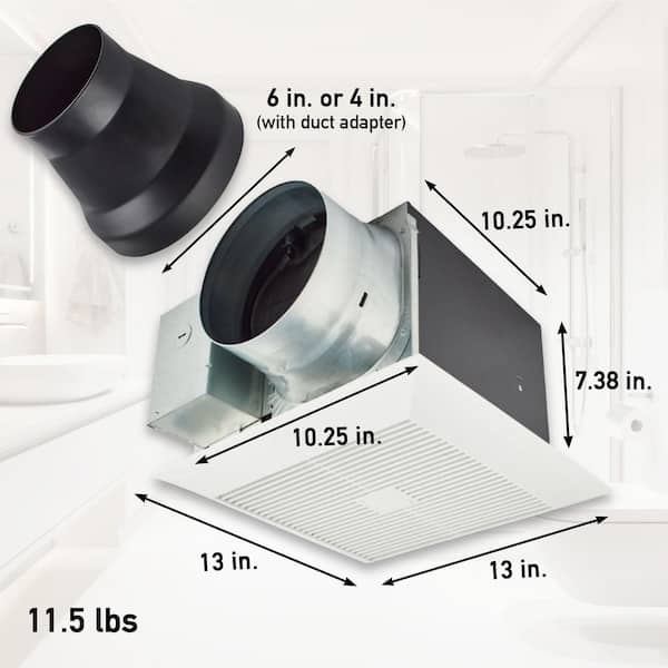 Panasonic WhisperGreen Select Pick-A-Flow 30 to 110 CFM Bathroom