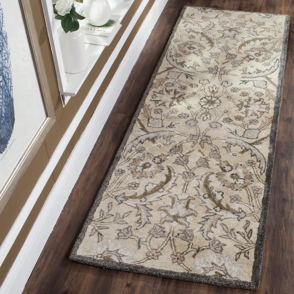 Bella Beige/Multi 2 ft. x 7 ft. Floral Runner Rug