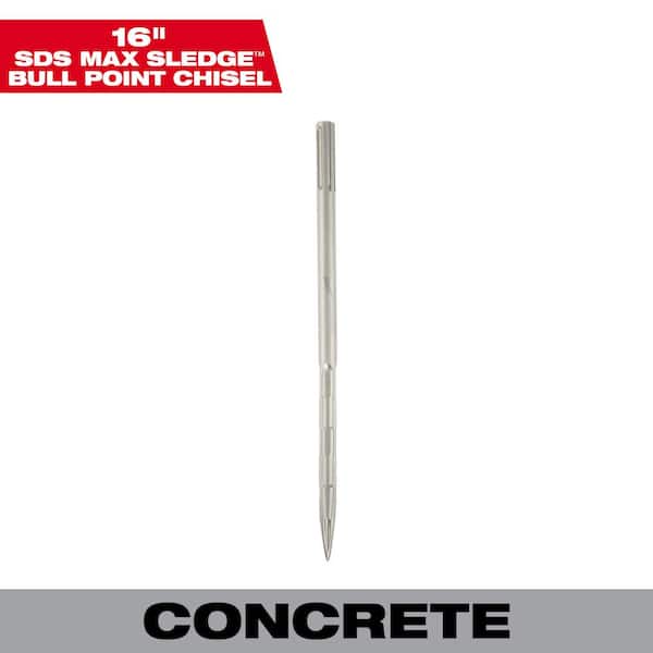 Milwaukee 16 in. SLEDGE SDS-MAX Bull Point Chisel
