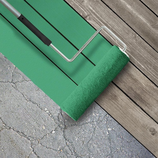 5 gal. #P420-5 Shamrock Green Low-Lustre Enamel Interior/Exterior Porch and Patio Floor Paint