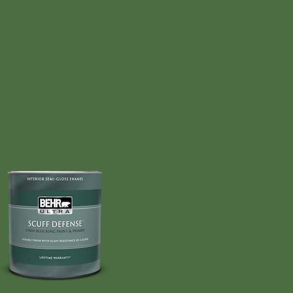 BEHR ULTRA 1 qt. #S-H-440 Pine Scent Extra Durable Semi-Gloss Enamel Interior Paint & Primer