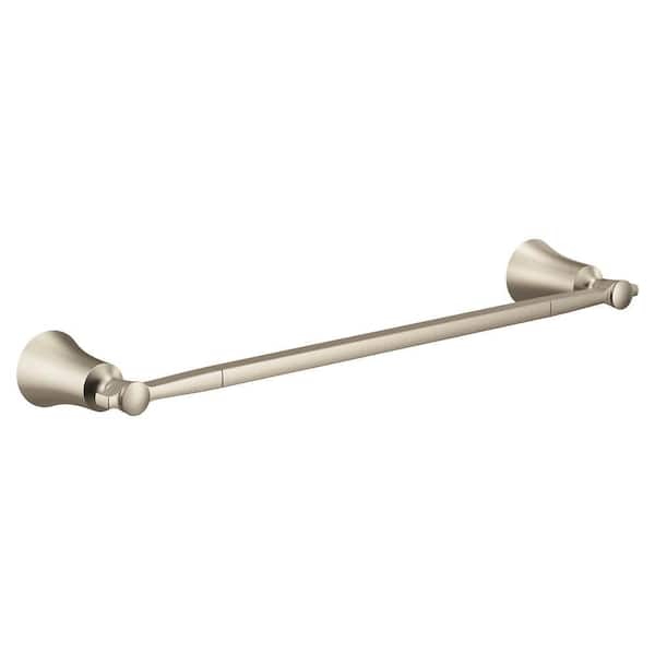 Flara 18 in. Wall Mounted Single Towel Bar in Brushed Nickel