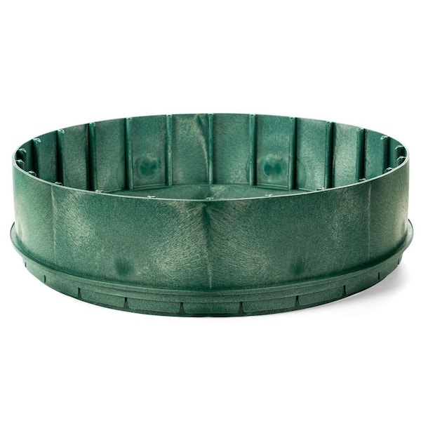 Green Trough Riser 24 in. Polylok Domed Lid Green 89-3008-RC - The Home Depot