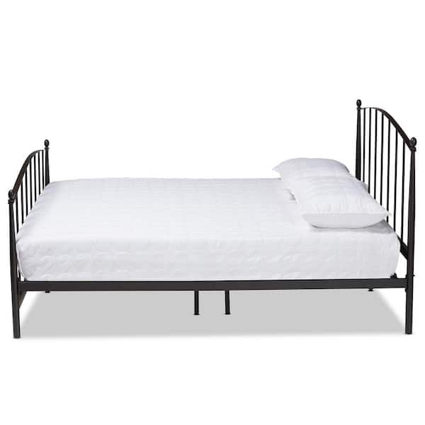 Baxton Studio Lana Black Bronze Full Platform Bed 187 11633 HD