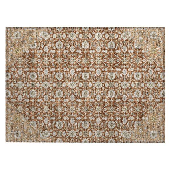 Chantille Machine Washable Indoor/Outdoor Abstract ACN3046 Paprika 2 ft. x 3 ft. Accent Rug