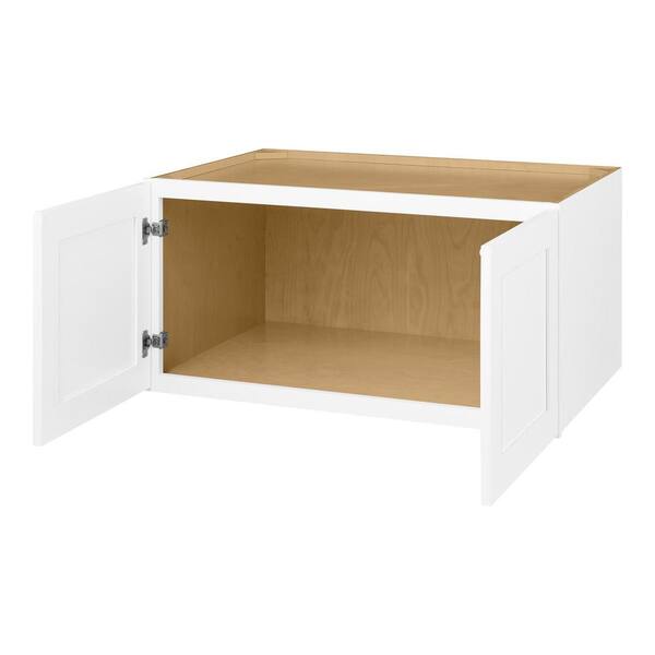 Hampton Bay Avondale 36 in. W x 24 in. D x 34.5 in. H Ready to Assemble  Plywood Shaker Drawer Base Kitchen Cabinet in Alpine White DB36 - The Home  Depot