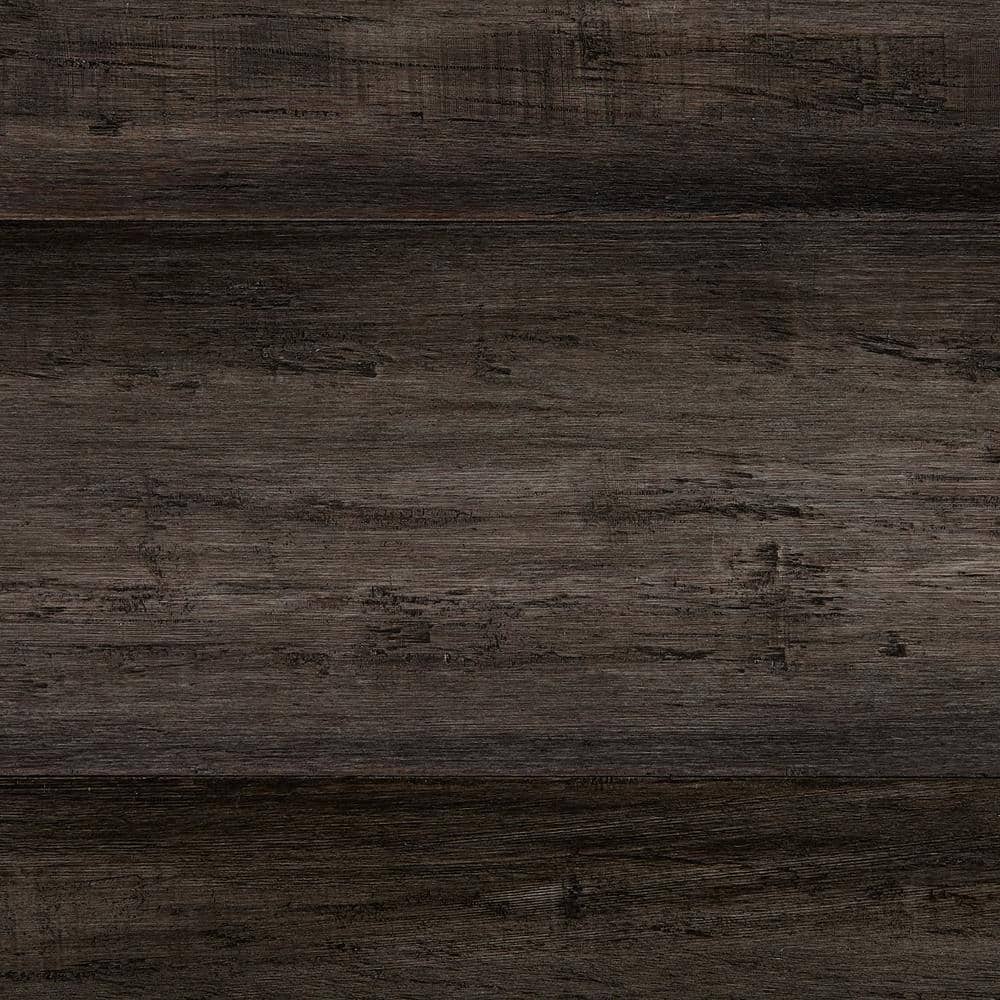 Home Decorators Collection Take Home Sample - Hand Scraped Strand Woven Tacoma Click Bamboo Flooring - 5 in. x 7 in., Gray -  HL641H