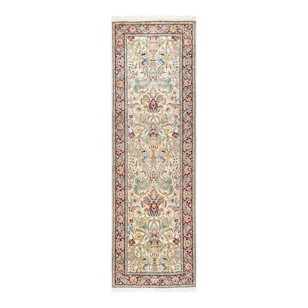 Solo Rugs Mogul One-of-a-Kind Traditional Ivory 2 ft. 7 in. x 8 ft. 4 in. Oriental Area Rug