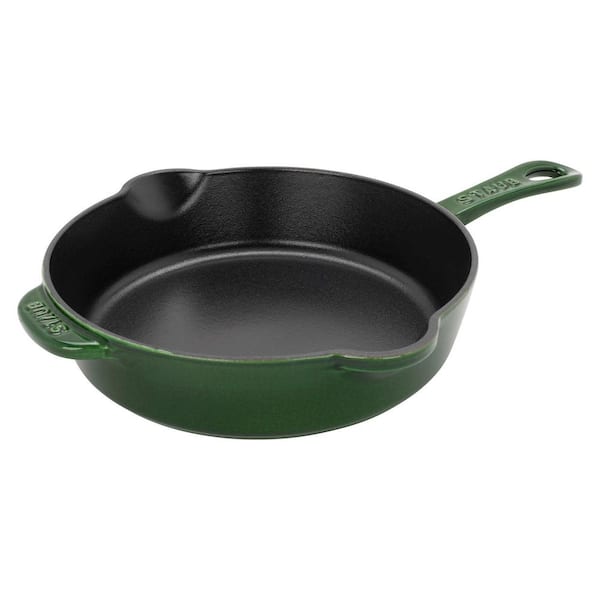 Cast Iron 8.5 in. Traditional Deep Skillet - Basil
