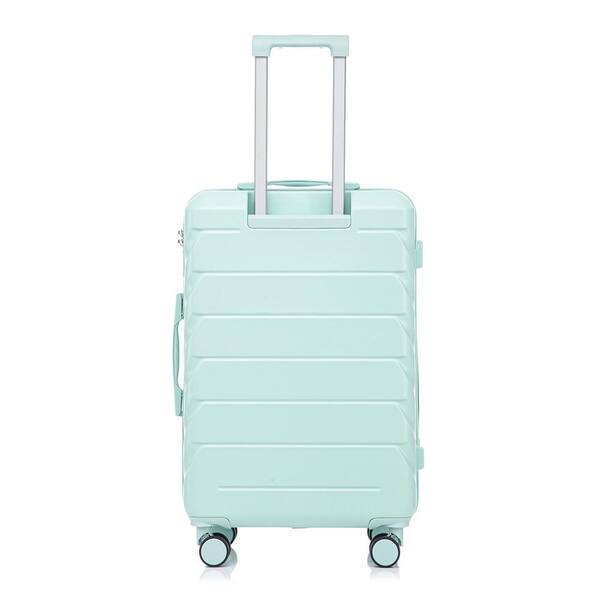 Tatahance 3-Piece Mint Green ABS Hard Side Spinner Wheel Luggage
