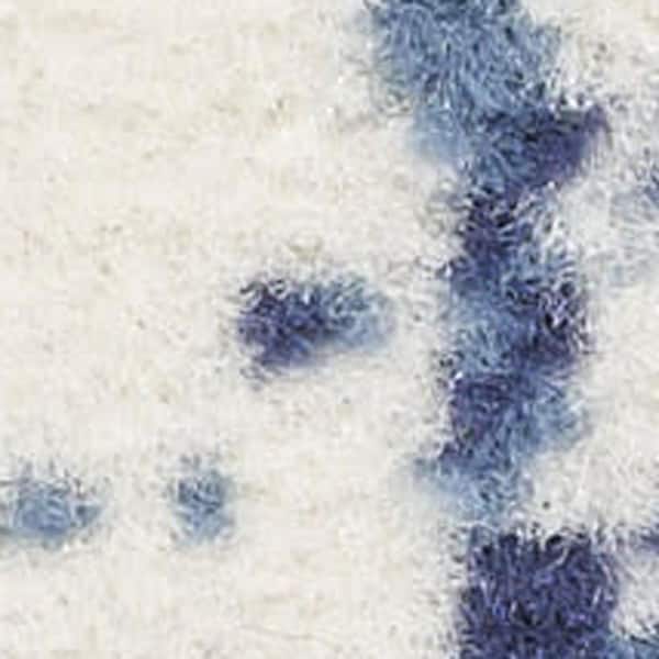 2 X 12 Blue Abstract Washable Area Rug Runner Rug