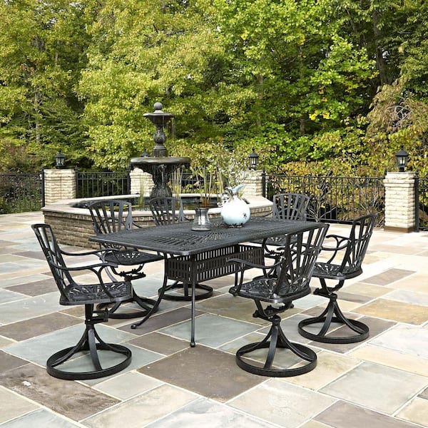 Home Styles Largo 42 in. 7-Piece Outdoor Patio Dining Set