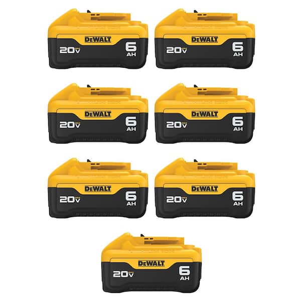 20V MAX Premium Lithium-Ion 6.0Ah Battery (7-Pack)