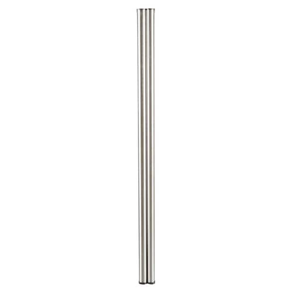 Everbilt 48 in. - 72 in. Heavy Duty Adjustable Closet Rod Brushed Nickel  EH-WSTHDUS-333 - The Home Depot