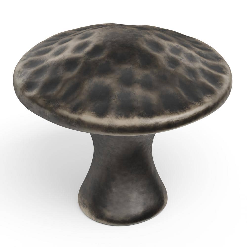Windover Antique Round Mushroom Cabinet Knob with Mounting Hardware