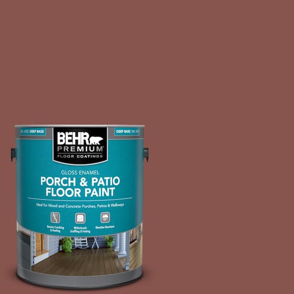 BEHR PREMIUM 1 gal. #160F-6 Boston Brick Gloss Enamel Interior/Exterior Porch and Patio Floor Paint