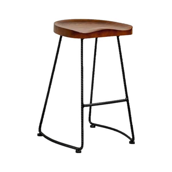 Mod Made Potter Wood Counter Stool With, Building Bar Stools Out Of 2×4