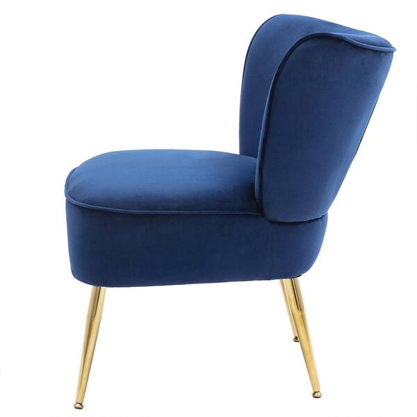 clara navy accent chair