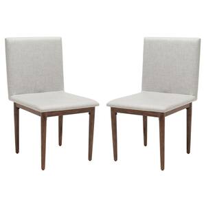 Milana Wood/Light Gray 16.5 in. Wood Dining Chair (Set of 2)