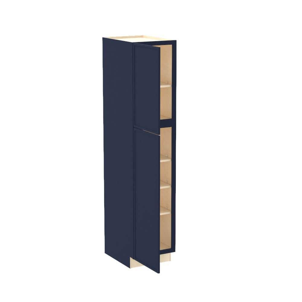 Franklin 18 in. W x 24 in. D x 90 in. H Assembled Plywood Pantry Kitchen Cabinet in Vessel Blue with Soft Close LH price history on PriceWatchPro